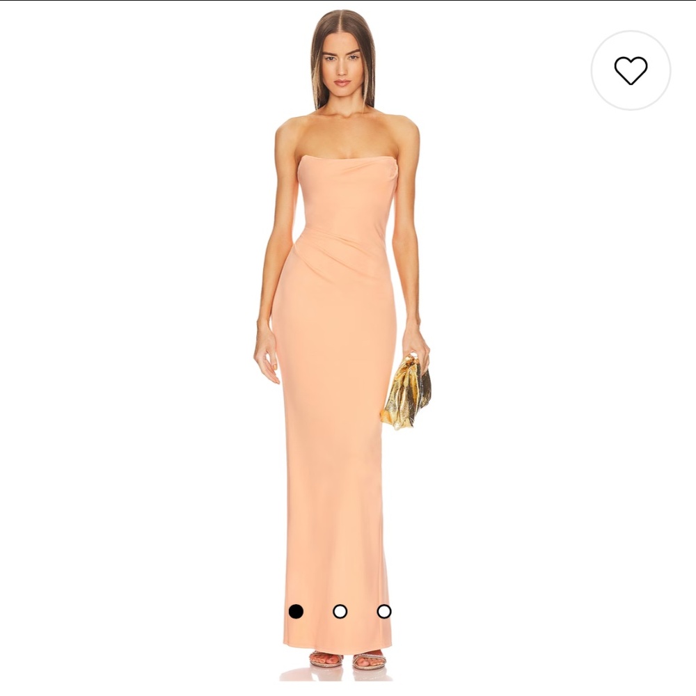 X Revolve Briggs Gown in Peach